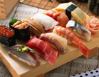 Menu55 - Nigiri set 10pc. Fish
seafood and vegetables